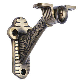 3 1/2 Inch Solid Brass Lost Cast Wax Windsor Stair Rail Bracket