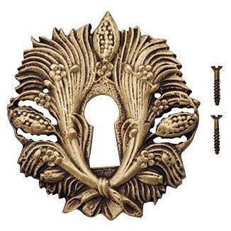 Solid Brass Harvest Key Hole Cover