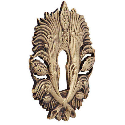 Solid Brass Harvest Key Hole Cover