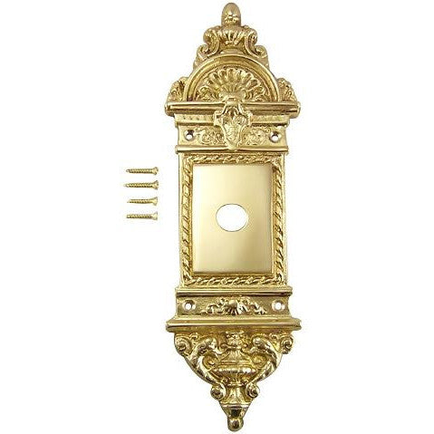 L'Enfant Solid Brass Small Backplate (Several Finishes Available)