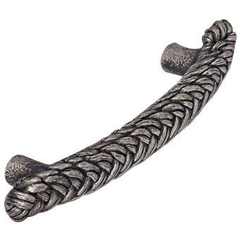 5 1/4 Inch (3 3/4 Inch c-c) Solid Pewter Braided Rope Design