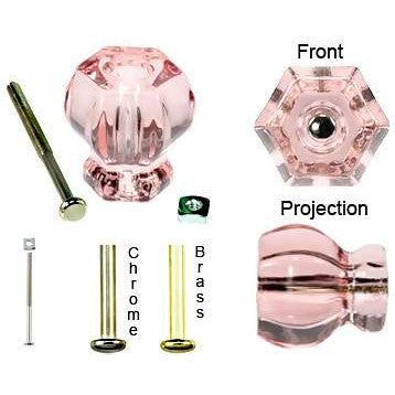 1 Inch Depression Pink Cabinet Door Knobs and Specialty Drawer Knobs COPPER MOUNTAIN HARDWARE