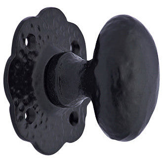 2 5/8 Solid Iron Oval Cabinet Knob (Matte Black Finish) COPPER MOUNTAIN HARDWARE