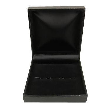 Black Faux Leather Salt Spoon Gift Box COPPER MOUNTAIN HARDWARE