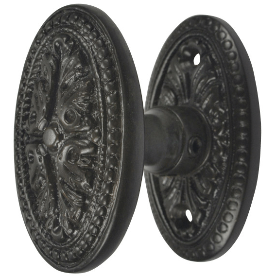 Avalon Style Rosette Door Set with Avalon Oval Door Knob Sets (Several Finishes Available) COPPER MOUNTAIN HARDWARE