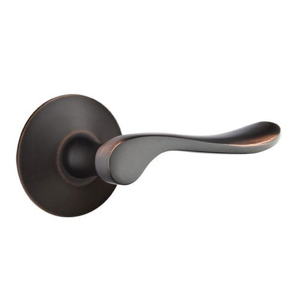 Emtek Solid Brass Luzern Lever With Modern Rosette (Several Finish Options) EMTEK