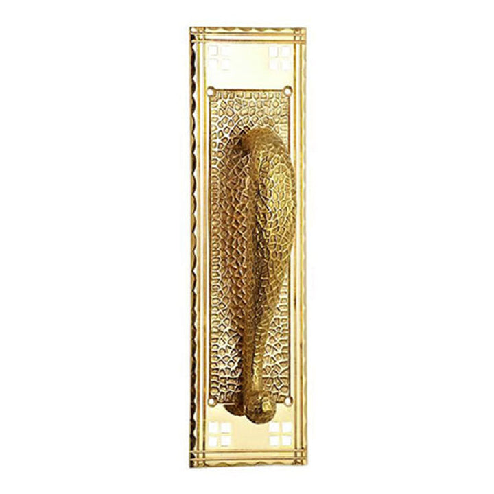 COPPER MOUNTAIN HARDWARE 12 Inch Craftsman Style Door Pull & Plate in Several Finishes