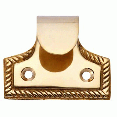 Solid Brass Georgian Roped Sash Lift (Polished Brass Finish) Copper Mountain Hardware