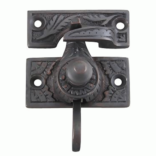 Eastlake Style Solid Brass Window Lock (Oil Rubbed Bronze Finish) Copper Mountain Hardware