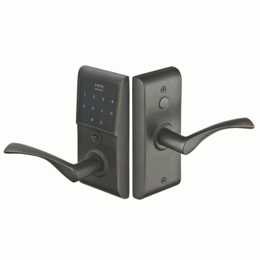 Emtek E4020 Door Hardware EMTouch Brass Keypad Handle Set (Oil Rubbed Bronze Finish) EMTEK