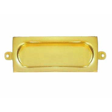 Rectangular Stamped Brass Flush Pull DELTANA