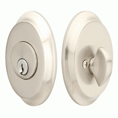 Saratoga Style Oval Single Cylinder Deadbolt EMTEK