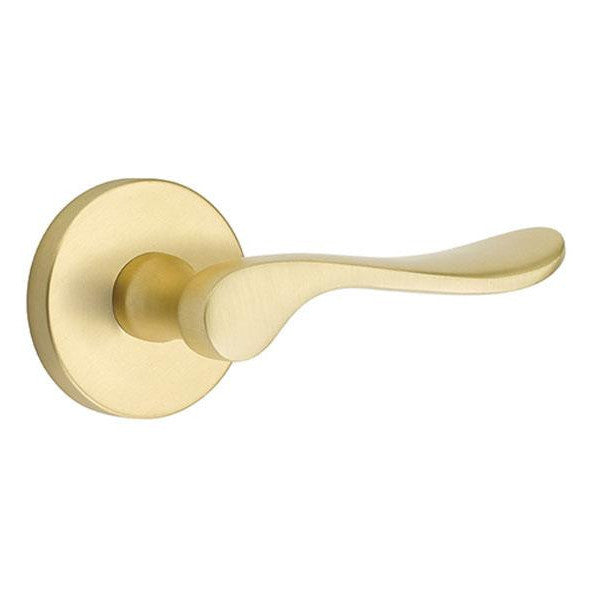 Emtek Solid Brass Luzern Lever With Disk Rosette (Several Finishes Available) EMTEK