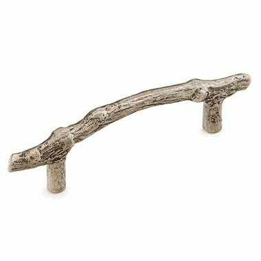 6 Inch (4 Inch c-c) Mountain Branch Pull (Italian Nickel Finish) SCHAUB