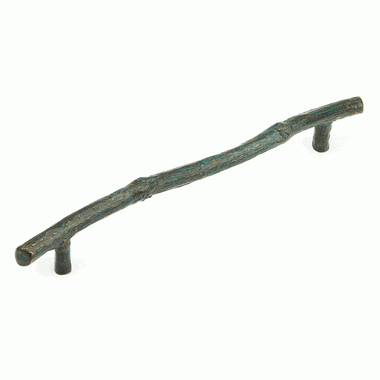 15 5/8 Inch (12 Inch c-c) Mountain Branch Pull (Verde Impale Finish) SCHAUB