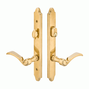 Solid Brass Concord Keyed Style Multi Point Lock Trim (Antique Brass Finish) EMTEK