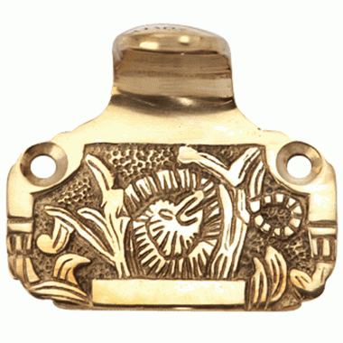 Solid Brass Laurel Style Pattern (Lacquered Brass Finish) Copper Mountain Hardware