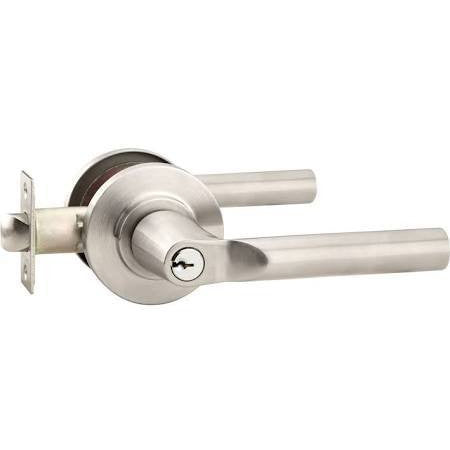 Stainless Steel Hanover Key In Door Lever with Disk Rosette EMTEK