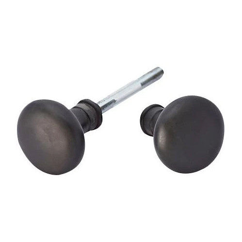 Solid Brass Round Spare Door Knob Set (Black Bronze) COPPER MOUNTAIN HARDWARE