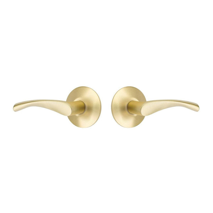 Emtek Solid Brass Triton Lever With Modern Rosette (Several Finish Options) EMTEK