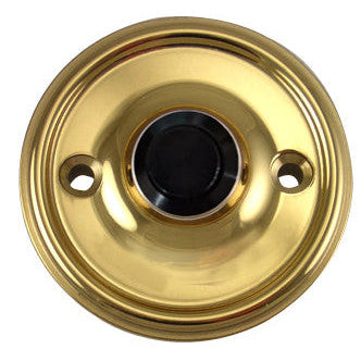 Solid Brass Traditional Style Doorbell (Polished Brass Finish) COPPER MOUNTAIN HARDWARE