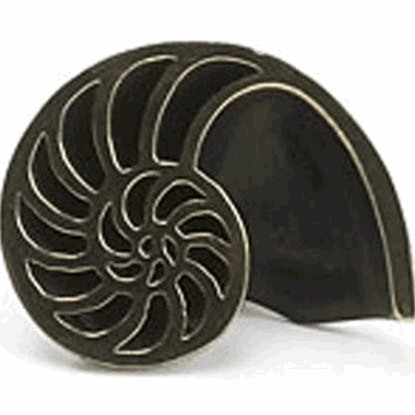 1 1/2 Inch Symphony Inlays Left Shell Knob (Dark Bronze Finish) SCHAUB