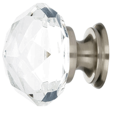 1 1/4 Inch Diamond Cabinet Knob (Brushed Nickel Finish) EMTEK