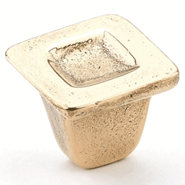 1 1/4 Inch Vinci Square Cabinet Knob (Natural Bronze Finish) SCHAUB