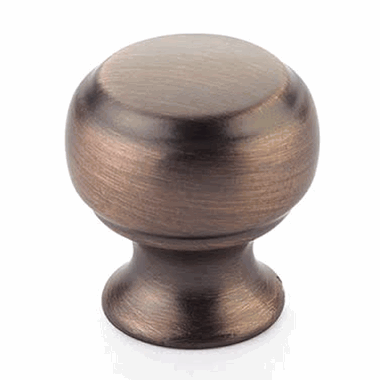 1 1/8 Inch Cabriole Round Knob (Empire Bronze Finish) SCHAUB