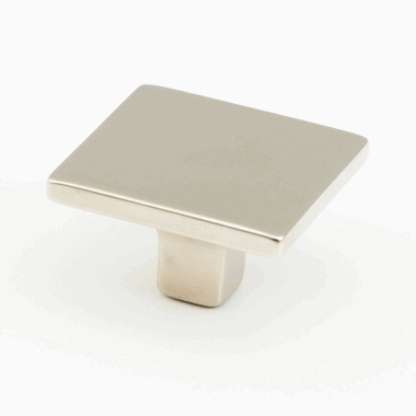 1 3/8 Inch Armadio Square Knob (Brushed Nickel Finish) SCHAUB