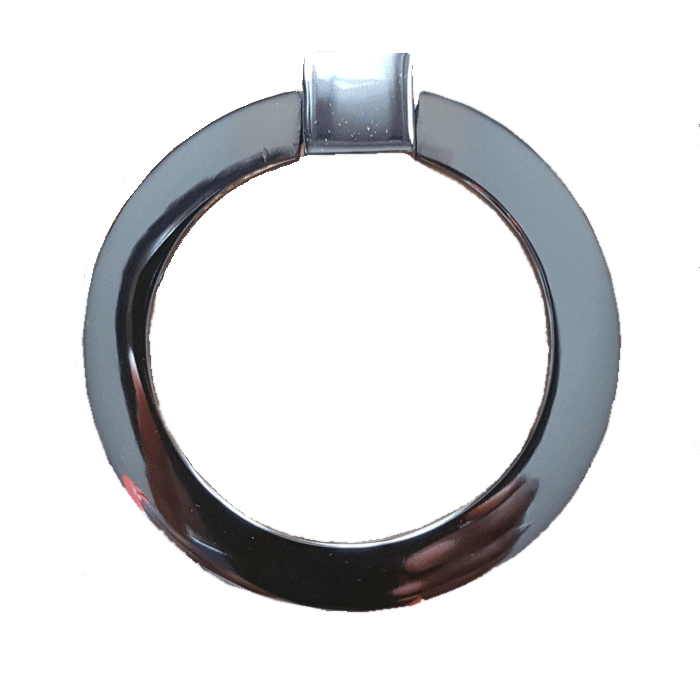 3 Inch Mission Style Solid Brass Drawer Ring Pull (Polished Chrome) COPPER MOUNTAIN HARDWARE