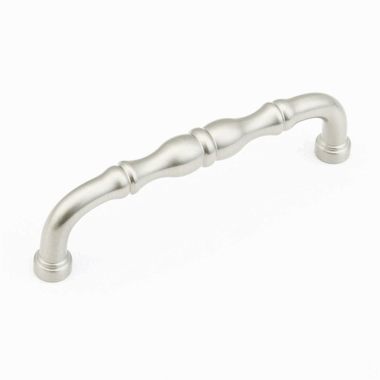 4 5/16 Inch (4 Inch c-c) Colonial Pull (Brushed Nickel Finish) SCHAUB