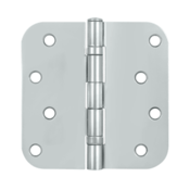 4 Inch x 4 Inch Ball Bearing Steel Hinge (Chrome Finish) DELTANA