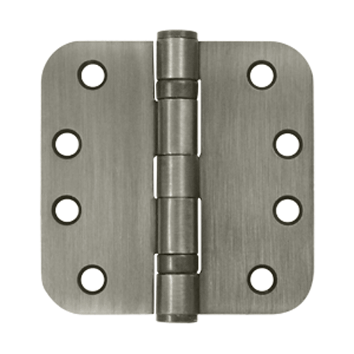 4 Inch x 4 Inch Heavy Duty Steel Hinge (Antique Nickel Finish) DELTANA