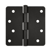 4 Inch x 4 Inch Steel Hinge (1/4 Radius Corner, Oil Rubbed Bronze Finish) DELTANA