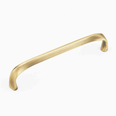 6 1/4 Inch (6 Inch c-c) Italian Contemporary Pull (Light Bronze Finish) SCHAUB