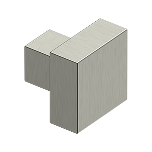 1 1/4 Inch Solid Brass Modern Square Cabinet & Furniture Knob (Several Finishes Available) DELTANA