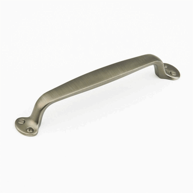 7 1/2 Inch (6 Inch c-c) Country Style Pull (Antique Nickel Finish) SCHAUB