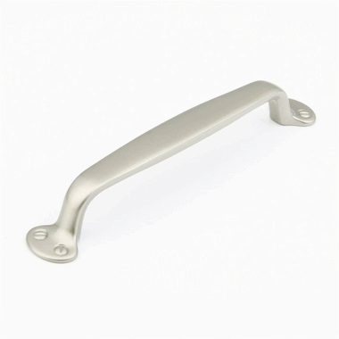 7 1/2 Inch (6 Inch c-c) Country Style Pull (Brushed Nickel Finish) SCHAUB