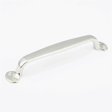 7 1/2 Inch (6 Inch c-c) Country Style Pull (Polished Nickel Finish) SCHAUB