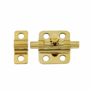 2 Inch Solid Brass Barrel Bolt (Lifetime Polished Brass Finish) DELTANA