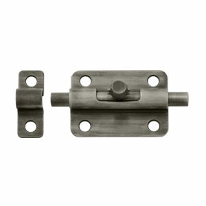 3 Inch Solid Brass Barrel Bolt (Antique Nickel Finish) DELTANA