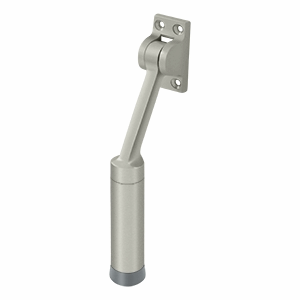 7 Inch Solid Brass Kickdown Door Holder (Brushed Nickel Finish) DELTANA