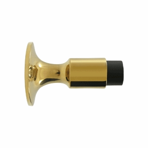 Heavy Duty Wall Mounted Bumpers Door Stop (Polished Brass Finish) DELTANA