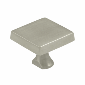 1 Inch Deltana Solid Brass Square Knob (Brushed Nickel Finish) DELTANA