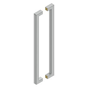 24 Inch Stainless Steel Contemporary Pulls (Back to Back) DELTANA