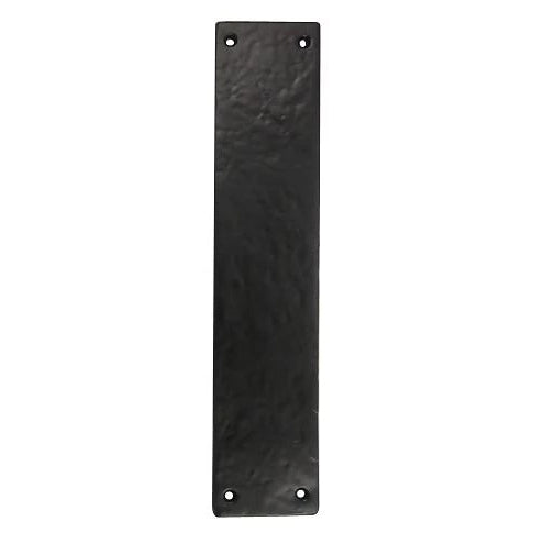 12 Inch Solid Rough Iron Push Plate COPPER MOUNTAIN HARDWARE