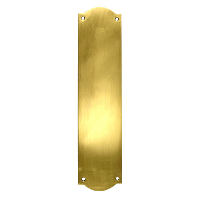 12 Inch Solid Brass Oval Push Plate (Antique Brass Finish) COPPER MOUNTAIN HARDWARE