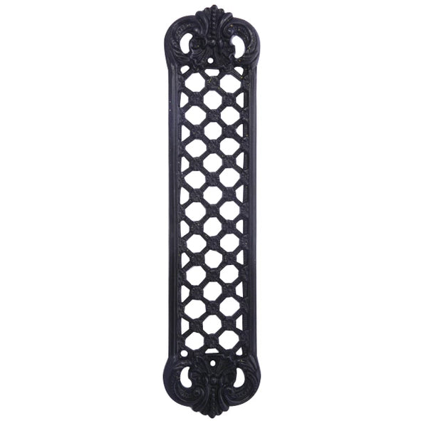 12 Inch Solid Brass Finger Push Plate: Trellis Lattice Work (Oil Rubbed Bronze Finish) COPPER MOUNTAIN HARDWARE