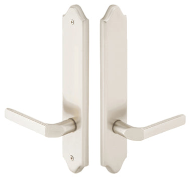 Solid Brass Concord Style Dummy Pair Multi Point Lock Trim (Brushed Nickel Finish) EMTEK